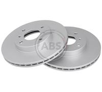 Front Set 2x Brake Discs A.B.S. 16913 for Nissan Almera/Primera/Silvia/200SX (88