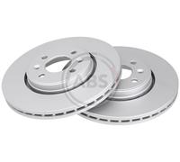 Front Set 2x Brake Discs A.B.S. 16924 for Dacia/Renault Dokker/Lodgy/Captur/Dokk