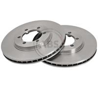Front Set 2x Brake Discs A.B.S. 17015 for Ssangyong/Daewoo Musso/Rexton/Korando/