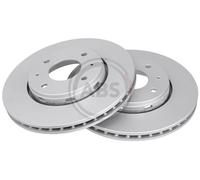 Front Set 2x Brake Discs A.B.S. 17022 for Mitsubishi/Volvo Carisma/V40/S40 (95-0