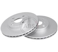 Front Set 2x Brake Discs A.B.S. 17028 for Toyota MR2/Echo/Yaris/Funcargo (99-07)