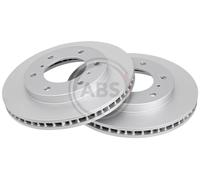 Front Set 2x Brake Discs A.B.S. 17118 for Mitsubishi Montero/Pajero/Shogun (07-2