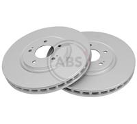 Front Set 2x Brake Discs A.B.S. 17127 for Mitsubishi Lancer (03-08)