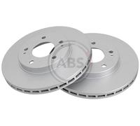 Front Set 2x Brake Discs A.B.S. 17131 for Mitsubishi Space Wagon/Space Runner (9