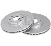 Front Set 2x Brake Discs A.B.S. 17148 for Vauxhall Combo/Corsa/Tigra/Meriva/Comb