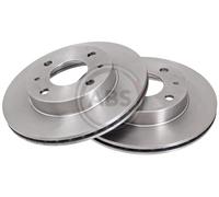 Front Set 2x Brake Discs A.B.S. 17163 for Suzuki Carry (99-04)