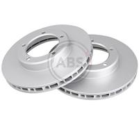 Front Set 2x Brake Discs A.B.S. 17186 for Toyota Land Cruiser (90-21)