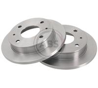 Front Set 2x Brake Discs A.B.S. 17209 for Hyundai Amica/Atos/Atoz (98-03)