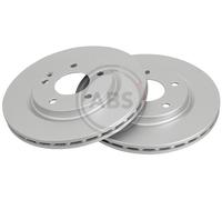 Front Set 2x Brake Discs A.B.S. 17365 for Mercedes A- (W168) (99-05)