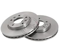 Front Set 2x Brake Discs A.B.S. 17519 for Kia Carnival (99-01)