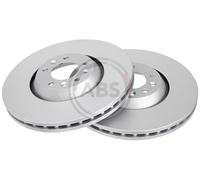 Front Set 2x Brake Discs A.B.S. 17554 for Citroen/Peugeot C6/607/407 (06-12)