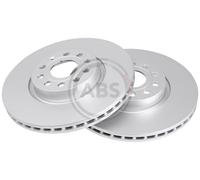 Front Set 2x Brake Discs A.B.S. 17558 for Audi/VW/Skoda/Seat Q3/TT/A3/Q2/A1/Pass
