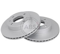 Front Set 2x Brake Discs A.B.S. 17578 for Hyundai Verna/Accent/Excel (99-21)
