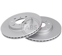 Front Set 2x Brake Discs A.B.S. 17588 for Vauxhall/Suzuki Agila/Agila/SX4/Splash