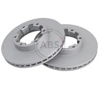 Front Set 2x Brake Discs A.B.S. 17620 for Nissan Cabstar/Trade/Eco-T (97-06)
