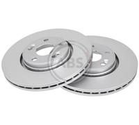 Front Set 2x Brake Discs A.B.S. 17672 for Renault Scenic (00-03)