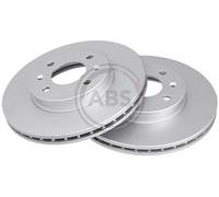 Front Set 2x Brake Discs A.B.S. 17724 for Hyundai/Kia Verna/Accent/Solaris/i20/R