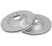 Front Set 2x Brake Discs A.B.S. 17828 for Toyota Corolla/Auris (07-14)