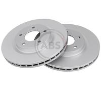 Front Set 2x Brake Discs A.B.S. 17881 for Mitsubishi/Citroen/Lancia/Peugeot/Jeep