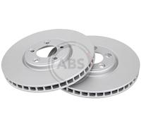 Front Set 2x Brake Discs A.B.S. 17923 for Daimler/Jaguar Super Eight/XJ Serie/S-