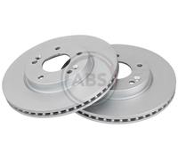 Front Set 2x Brake Discs A.B.S. 18202 for Hyundai/Kia Kauai/Kona/Elantra/Veloste