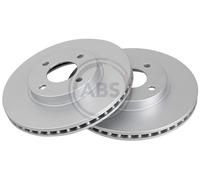 Front Set 2x Brake Discs A.B.S. 18211 for Nissan Note/Micra (10-21)
