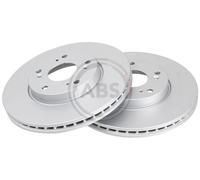 Front Set 2x Brake Discs A.B.S. 18507 for Honda FR-V/Stream (01-09)