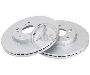 Front Set 2x Brake Discs A.B.S. 18507 for Honda FR-V/Stream (01-09)