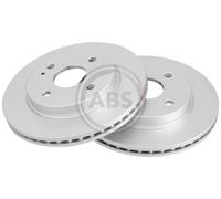 Front Set 2x Brake Discs A.B.S. 18540 for Mazda 2 (07-14)