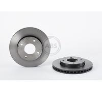 09.9991.11 Front Brake Discs 2 Pieces Pair 256mm Diameter Vented Braking Brembo