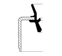 FRONT SHAFT SEAL WHEEL HUB FITS: KIA MENTOR SALOON 1.6 I/1.5 I/1.8 I 16V/1.6/