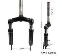 Front Shock Absorber Replacement for Fiido Q1 Electric Scooter - Metal Construction, Black Suspension Comp nt Compatible for Single and Dual Drive Models(dual drive)