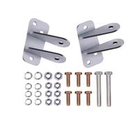 Front Shock Relocation/Extender Kit Compatible with 1963-1987 Chevy C10 C20 Pickup, for Lowered Truck