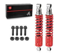 Front Shocks Absorber Red Spring & Bolt lock Nut Compatible with Yamaha Banshee 350 YFZ350 1987-2006