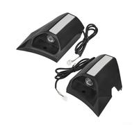 Front Sidelight Units for For Kukirin G3 Electric Scooter Combining Position Lighting and Turn Indication for Greater Rider Awareness (Left + Right Black)