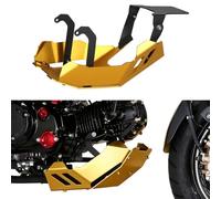 Front Skid Plate Engine Low Mud Guard Bash Cover Compatible with Honda Monkey 125 Z125 GROM 125 2022 2023 (Gold)