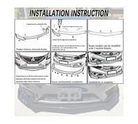 Front Splitter Lip For BMW 3er G20 G28 2019 2020 Front Bumper Lip Chin Spoiler Carbon Fiber Look Diffuser Diffusor Normal-B-matteblack(B-matteblack)