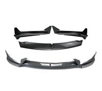 Front Splitter Spoiler Front Bumper Lip Splitter Spoiler V Style For Tesla For Model Y 2020-2024 For Model 3 2017 2018 2019 2020 2021 2022 2023(MY Bright Carbon)