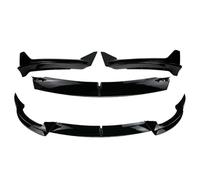 Front Splitter Spoiler Front Bumper Lip Splitter Spoiler V Style For Tesla For Model Y 2020-2024 For Model 3 2017 2018 2019 2020 2021 2022 2023(MY Bright Black)