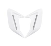 Front Splitter Spoiler Lip 1 Pair Universal Car Side Air Vent Splitter Wing Front Bumper Spoiler Canard Replacement Accessories(White)