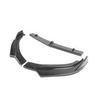 Front Splitter Spoiler Lip 3pcs For Alfa For Romeo For Giulia 2017-2021 2018 2019 2020 Car Diffuser Body Kit Spoiler Guard Front Bumper Splitter Lip(Carbon Fiber Look)