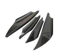 Front Spoiler 4PCS Car Front Side Bumper Canards Splitter Fin Valence Spoiler Guards Accessories For Mitsubishi For Lancer 2008-2017 Splitter(Carbon Look)