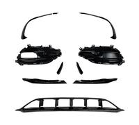 Front Spoiler 9Pcs Gloss Black Front Bumper Lip Spoiler Splitters Canards Vents For Benz W176 A200 A250 A45 For AMG Hatchback Sport 2016-2018 Front Bumper Lip Spoiler(6)