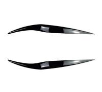 Front Spoiler Body Kit 2Pcs For Fiesta MK6.5 2013-2017 Front Headlight Cover Head Light Lamp Eyelid Eyebrow Trim(Glossy Black)