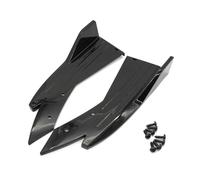 Front Spoiler Body Kit Car Side Bumpers Universal Front Rear Body Kit Wing Splitter Bumper Lip Protective Panels Anti-Crash Diffuser(Glossy Black)