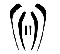Front Spoiler Car Front Bumper Lip Splitter Spoiler Canard Air Knife Decorate For Benz A-Class W176 2013-2015 For AMG Pre Sport Edition Front Bumper Lip Spoiler(6pcs-A Set)