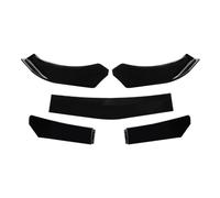 Front Spoiler Car Universal Front Shovel Duck Lip Bumper Windproof Spoiler Accessories Front Bumper Lip(A 5 Bright Black)