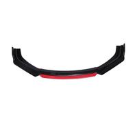 Front Spoiler For CR-Z 2011 2012 2013 2014 2015 2016 Front Bumper Lip Auto Chin Spoiler Splitter Diffuser Body Kits Front Splitter(Gloss Black and Red)