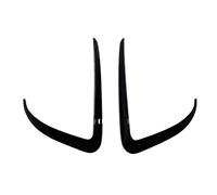 Front Spoiler For Tesla For Model 3 Y 2017-2024 Blade Trim Spoiler Wind Knife Bumper ABS Tuning 2Pcs Car Front Fog Light Cover(A Gloss Black)