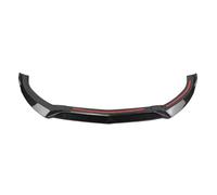 Front Spoiler Replacement Bumper Lip For Benz C-Class W205 Sport 15-18 C180 C200 C300 Gloss Black/Carbon Fiber Look Lower Splitter Front Spoiler Lip(Carbon Fiber Look)